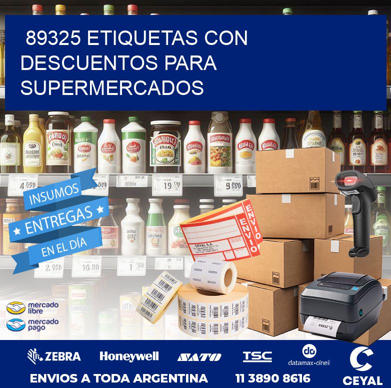 89325 ETIQUETAS CON DESCUENTOS PARA SUPERMERCADOS