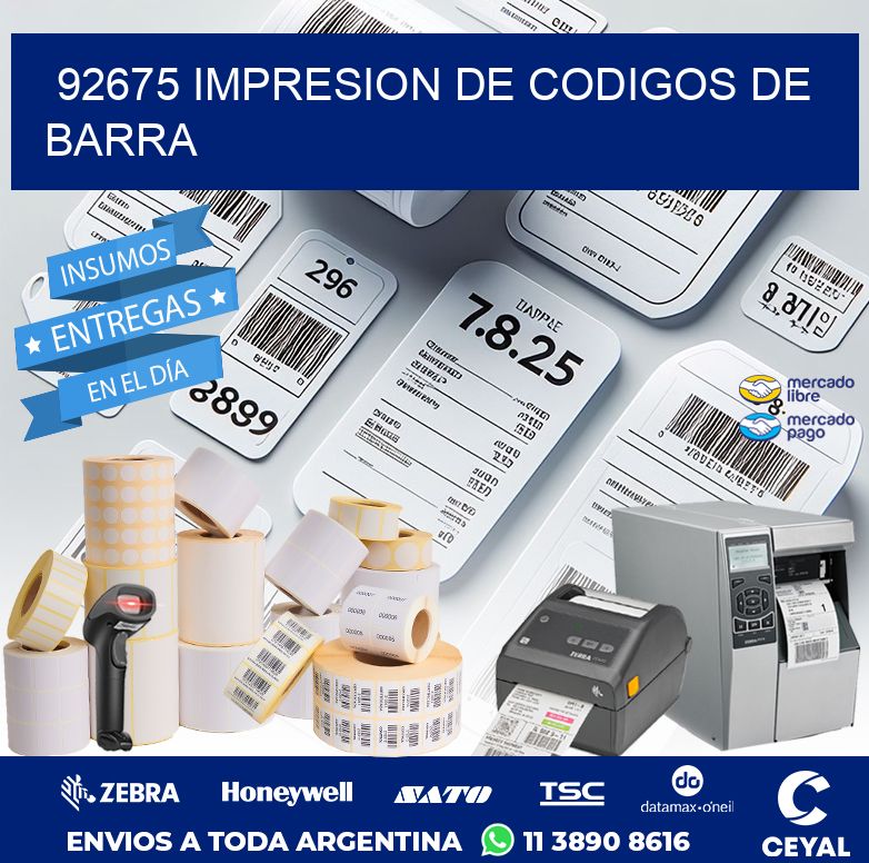 92675 IMPRESION DE CODIGOS DE BARRA