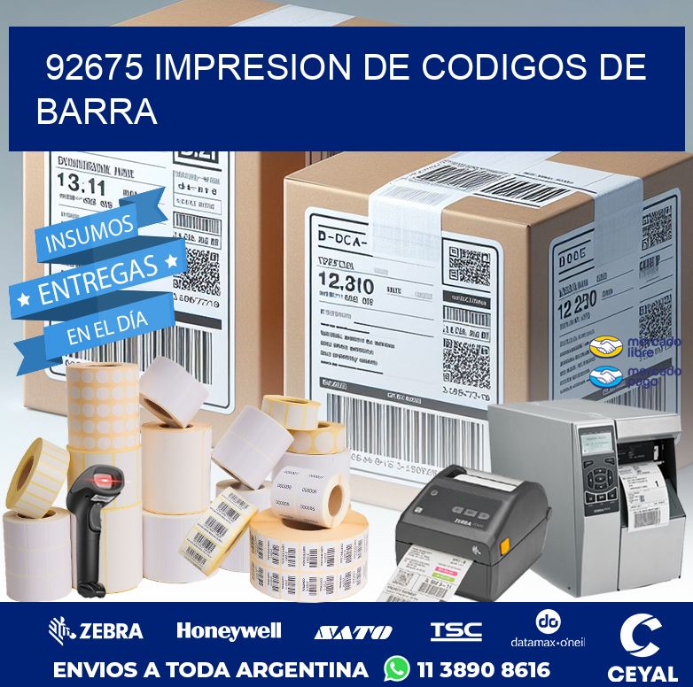 92675 IMPRESION DE CODIGOS DE BARRA