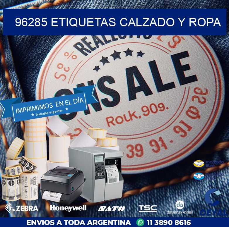 96285 ETIQUETAS CALZADO Y ROPA
