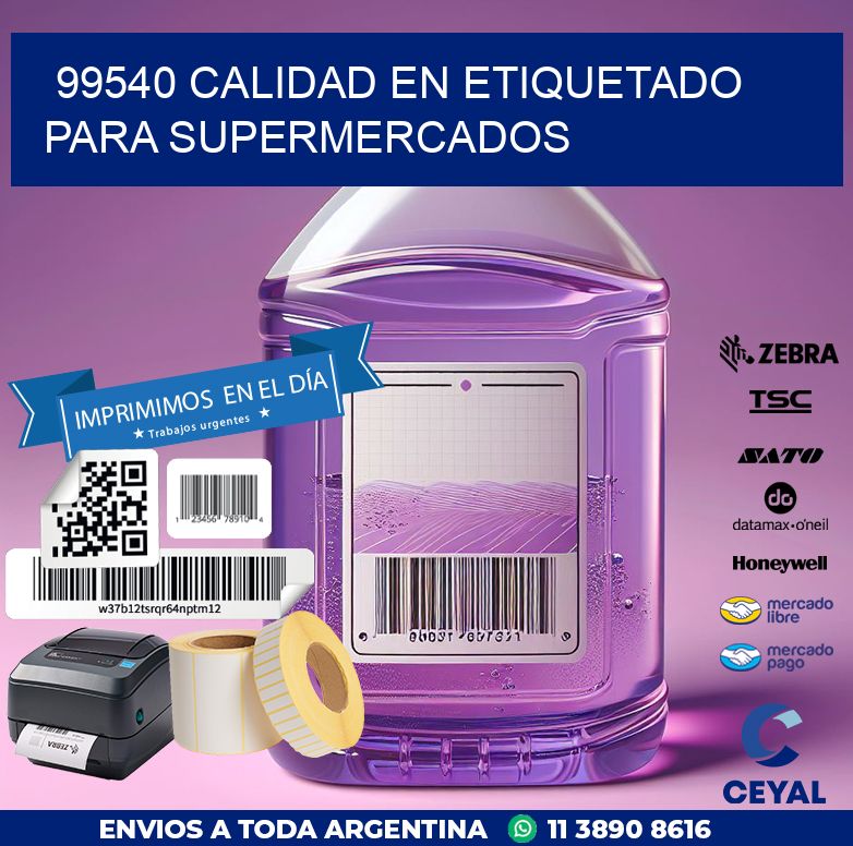 99540 CALIDAD EN ETIQUETADO PARA SUPERMERCADOS