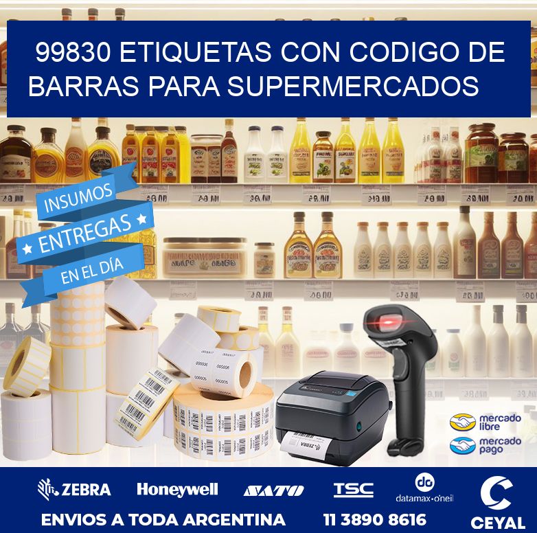 99830 ETIQUETAS CON CODIGO DE BARRAS PARA SUPERMERCADOS