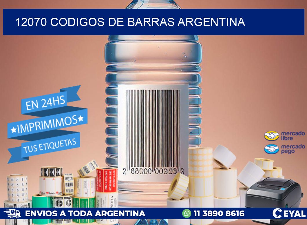 12070 CODIGOS DE BARRAS ARGENTINA