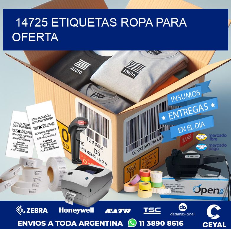 14725 ETIQUETAS ROPA PARA OFERTA