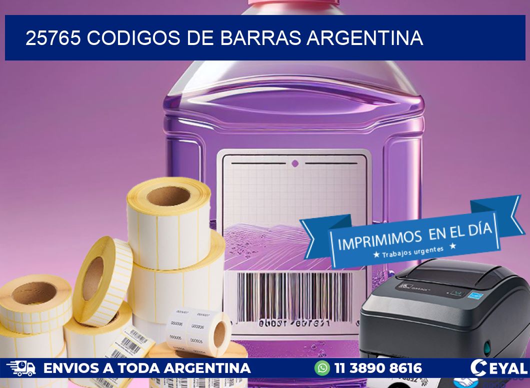 25765 CODIGOS DE BARRAS ARGENTINA