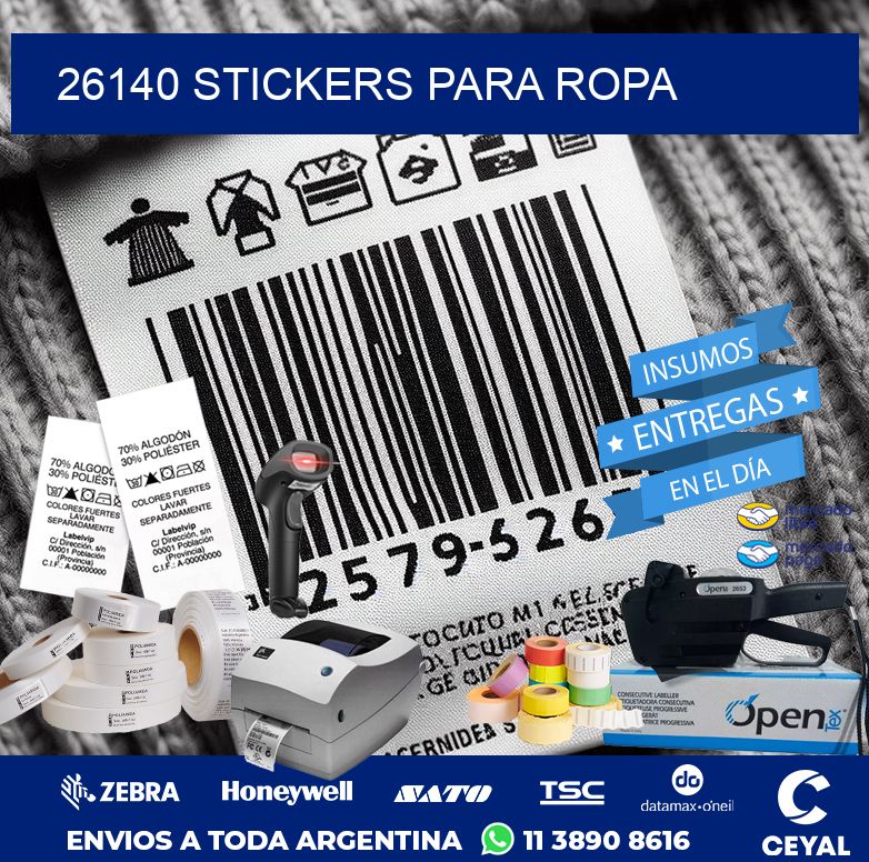 26140 STICKERS PARA ROPA