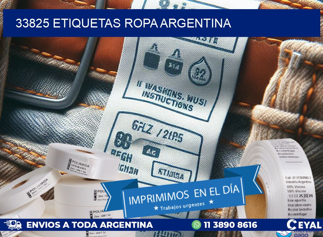 33825 ETIQUETAS ROPA ARGENTINA