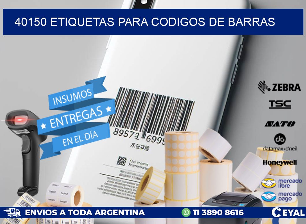40150 ETIQUETAS PARA CODIGOS DE BARRAS