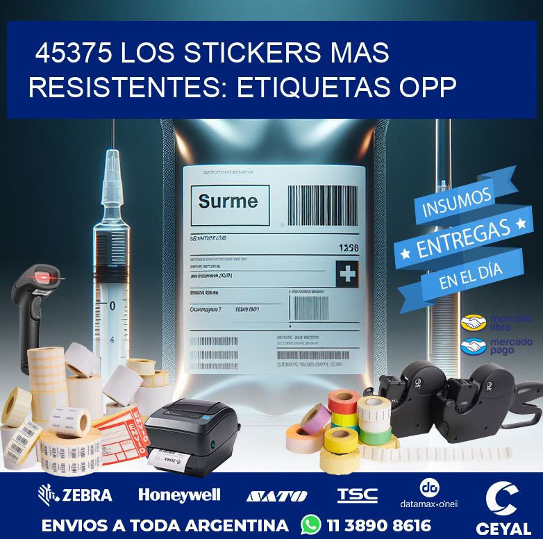 45375 LOS STICKERS MAS RESISTENTES: ETIQUETAS OPP