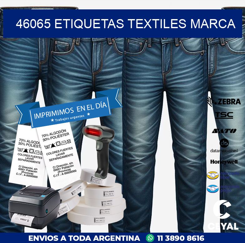 46065 ETIQUETAS TEXTILES MARCA