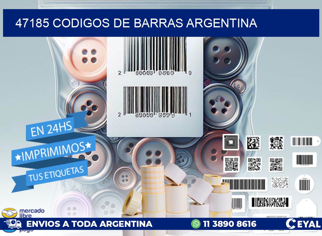 47185 CODIGOS DE BARRAS ARGENTINA