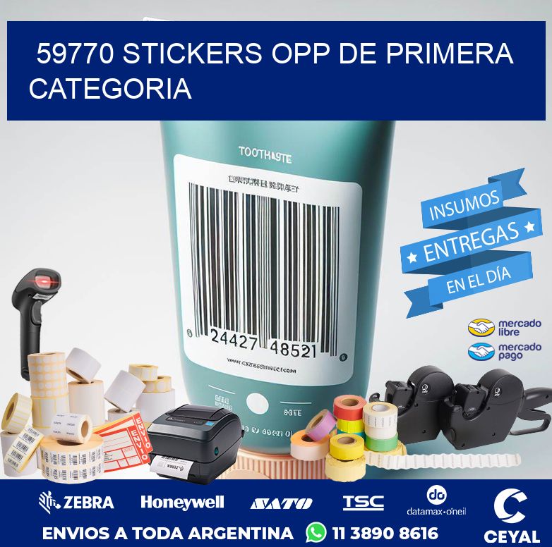 59770 STICKERS OPP DE PRIMERA CATEGORIA
