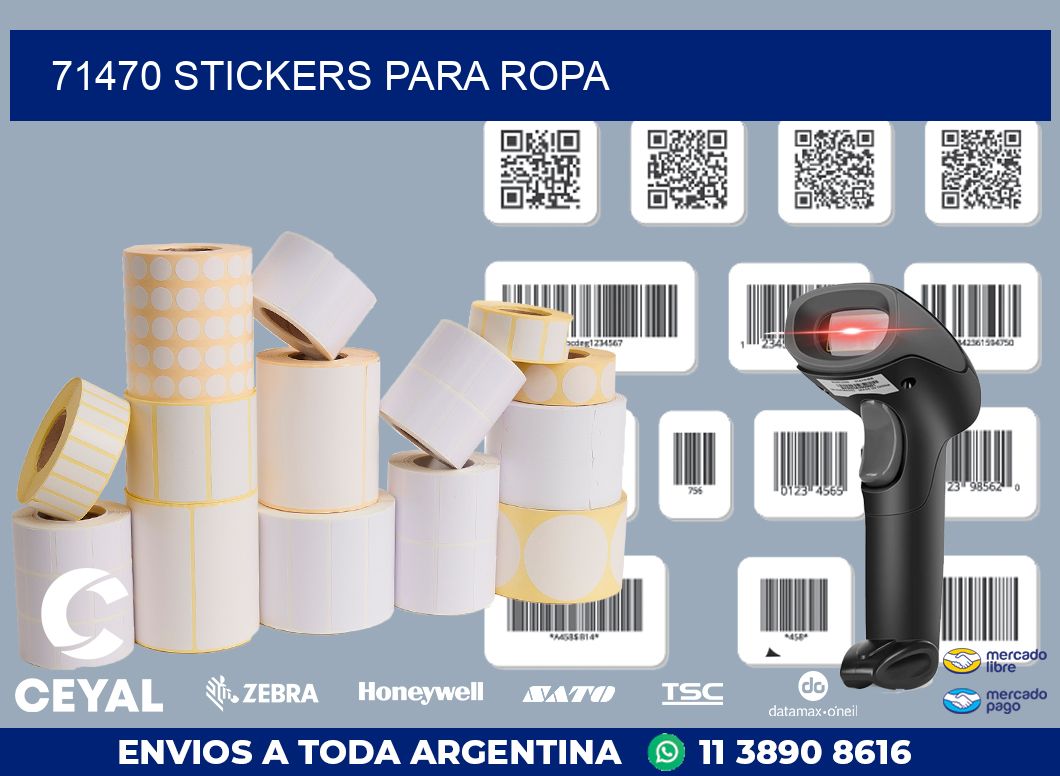 71470 STICKERS PARA ROPA