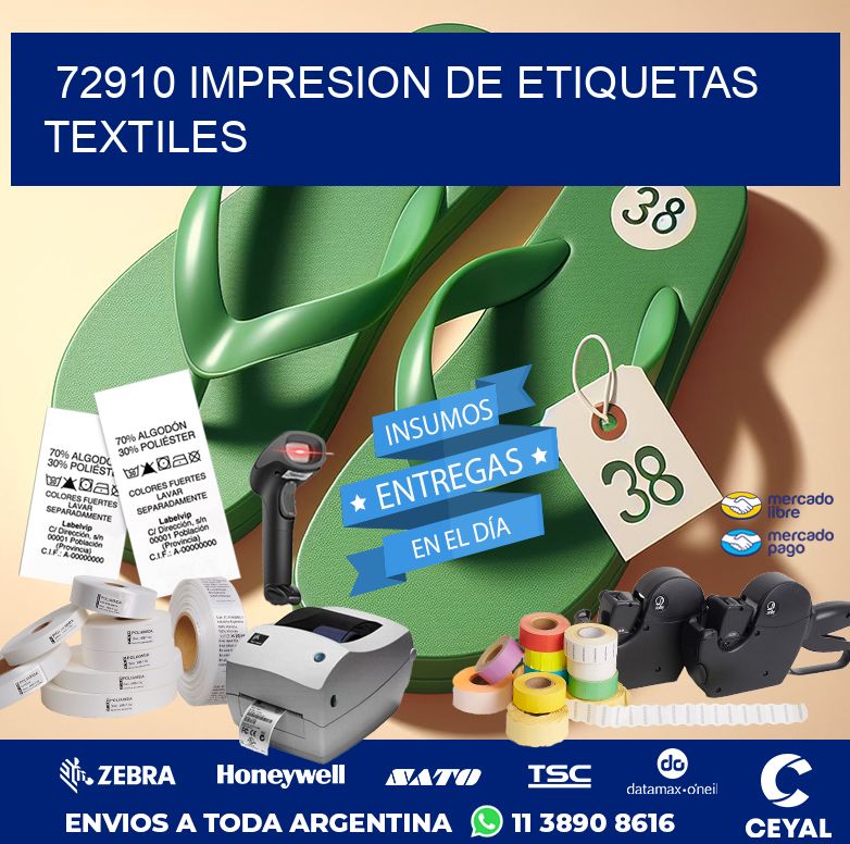 72910 IMPRESION DE ETIQUETAS TEXTILES