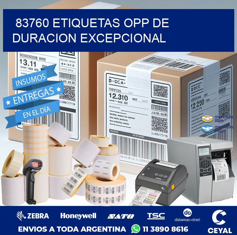 83760 ETIQUETAS OPP DE DURACION EXCEPCIONAL