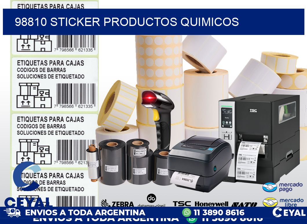 98810 STICKER PRODUCTOS QUIMICOS