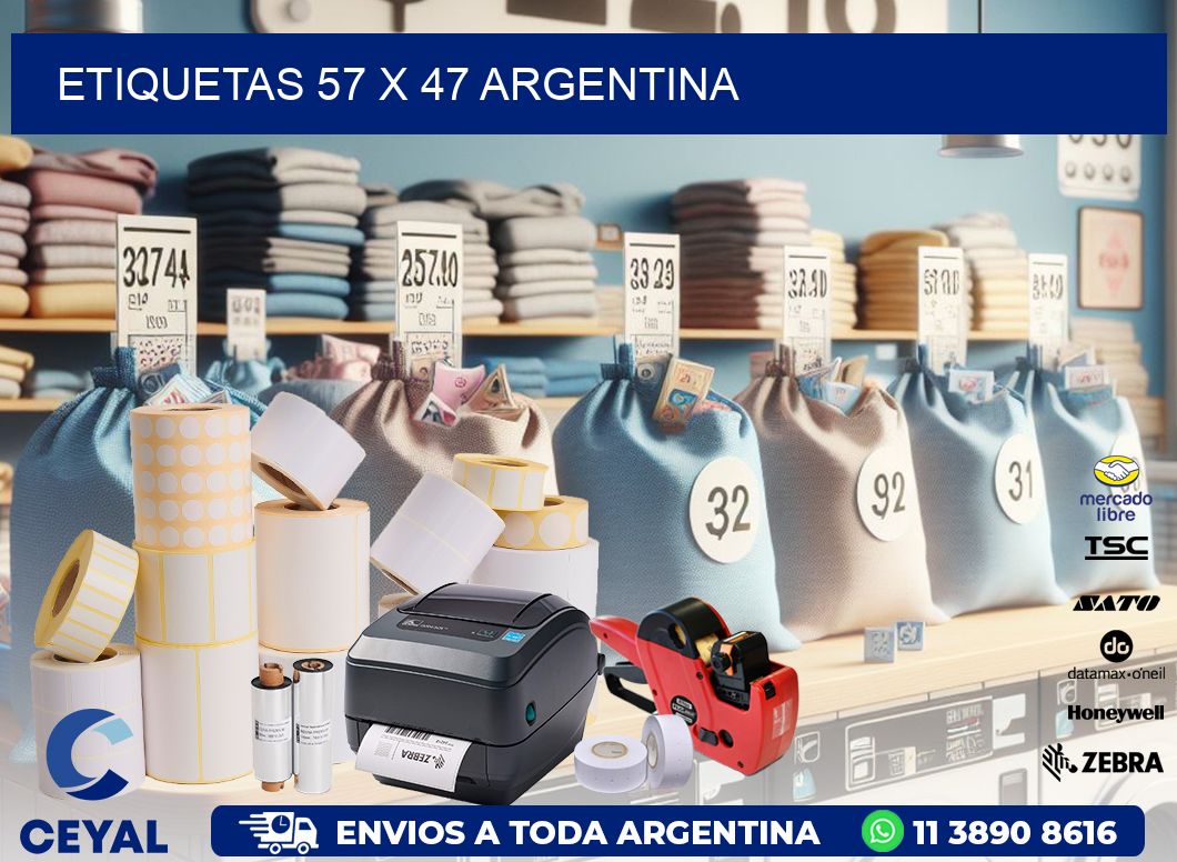 ETIQUETAS 57 x 47 ARGENTINA