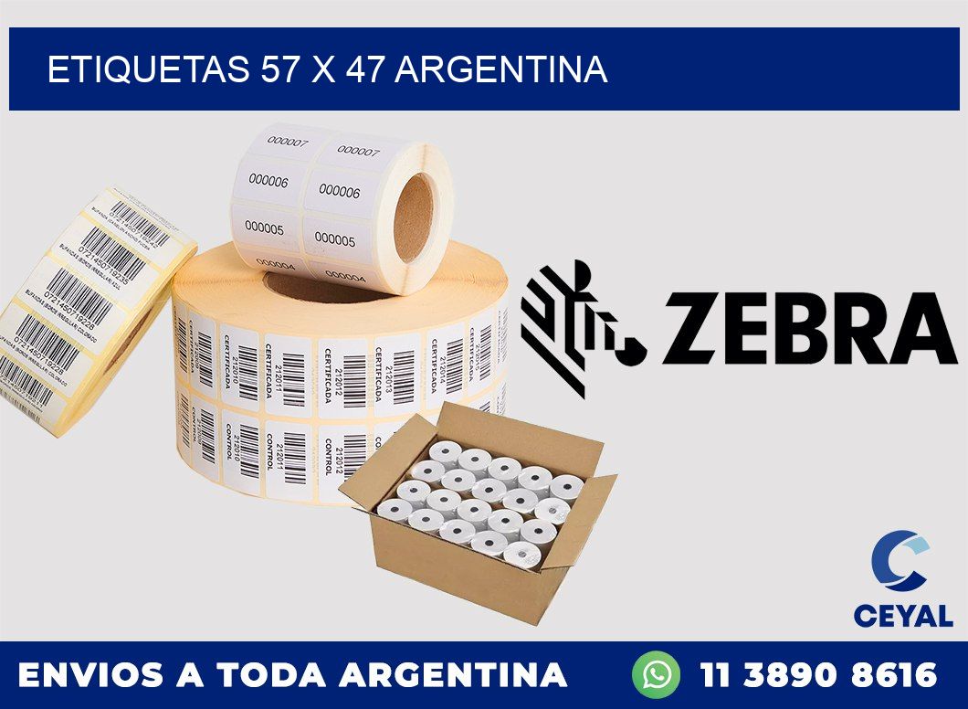 ETIQUETAS 57 x 47 ARGENTINA