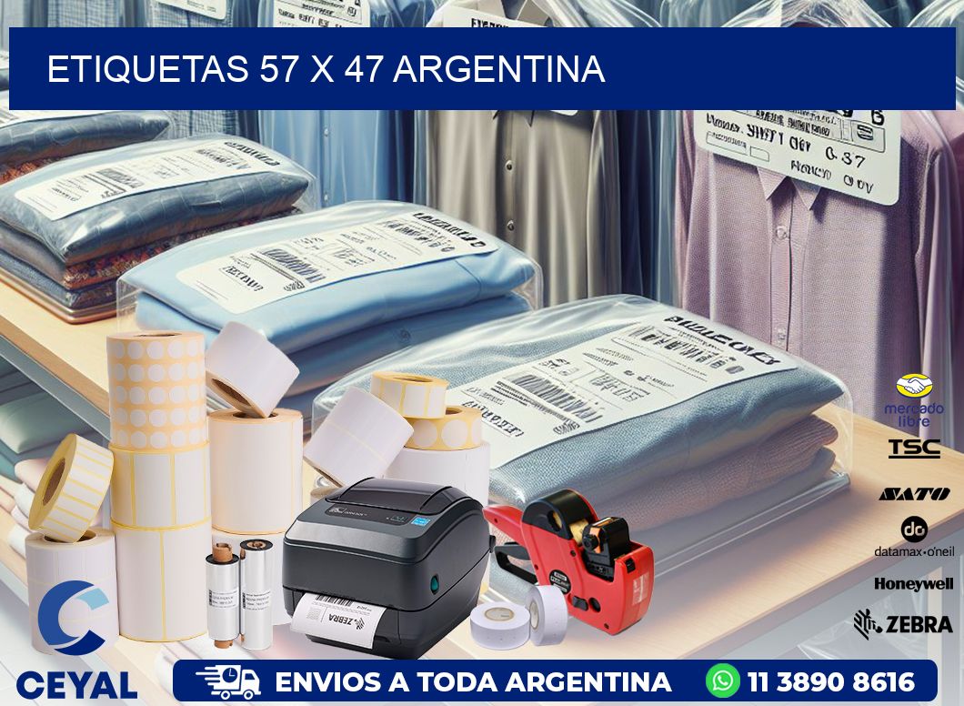ETIQUETAS 57 x 47 ARGENTINA