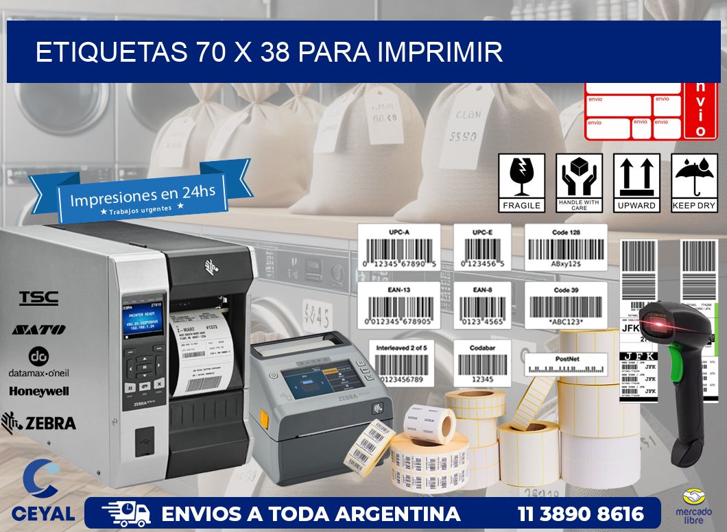 ETIQUETAS 70 x 38 PARA IMPRIMIR