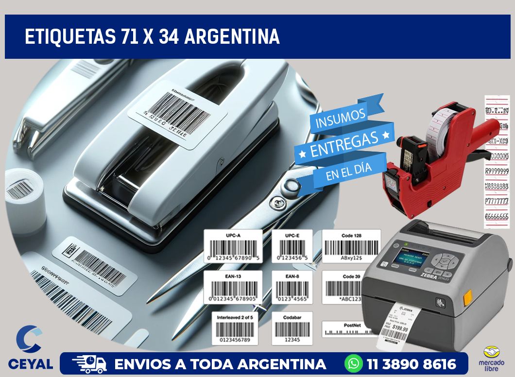ETIQUETAS 71 x 34 ARGENTINA