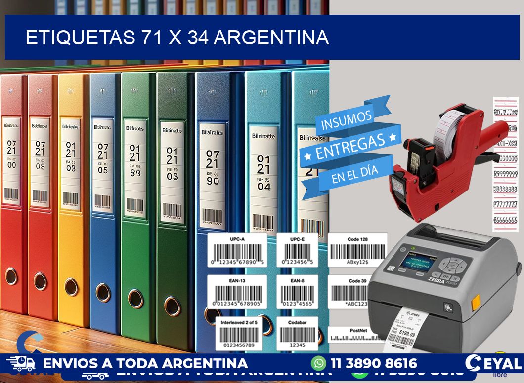 ETIQUETAS 71 x 34 ARGENTINA