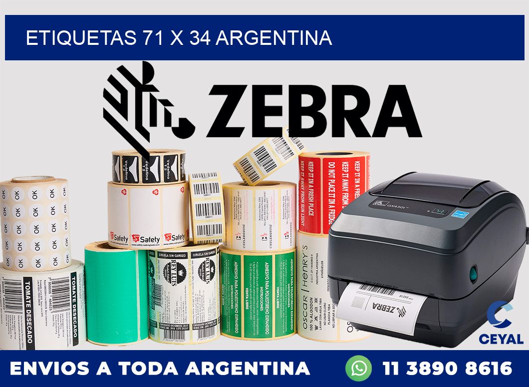 ETIQUETAS 71 x 34 ARGENTINA