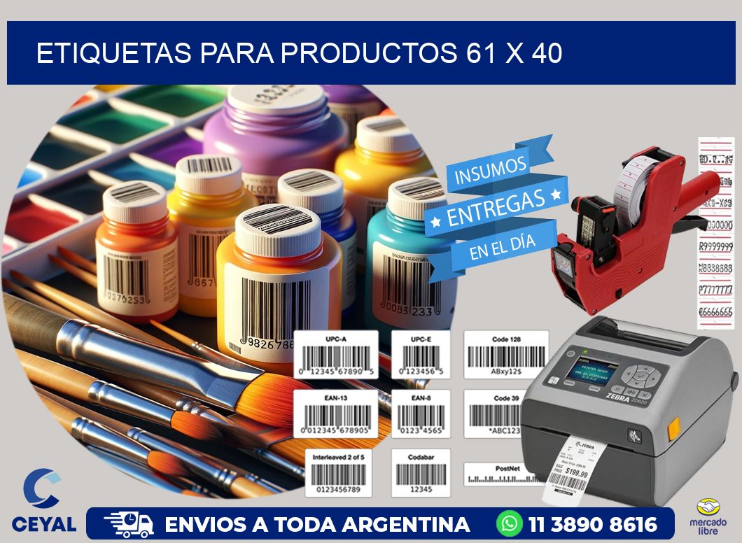 etiquetas para productos 61 x 40