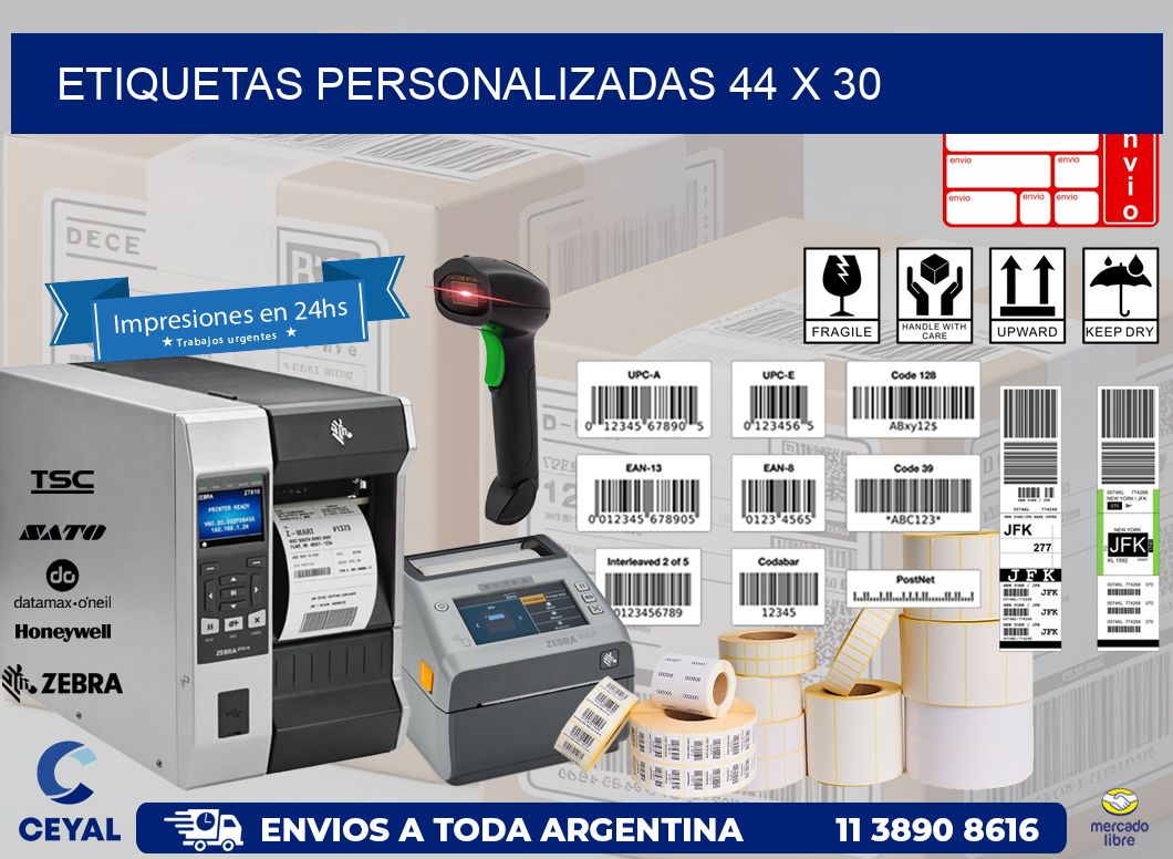 etiquetas personalizadas 44 x 30