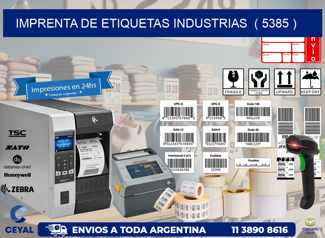 imprenta de etiquetas industrias  ( 5385 )