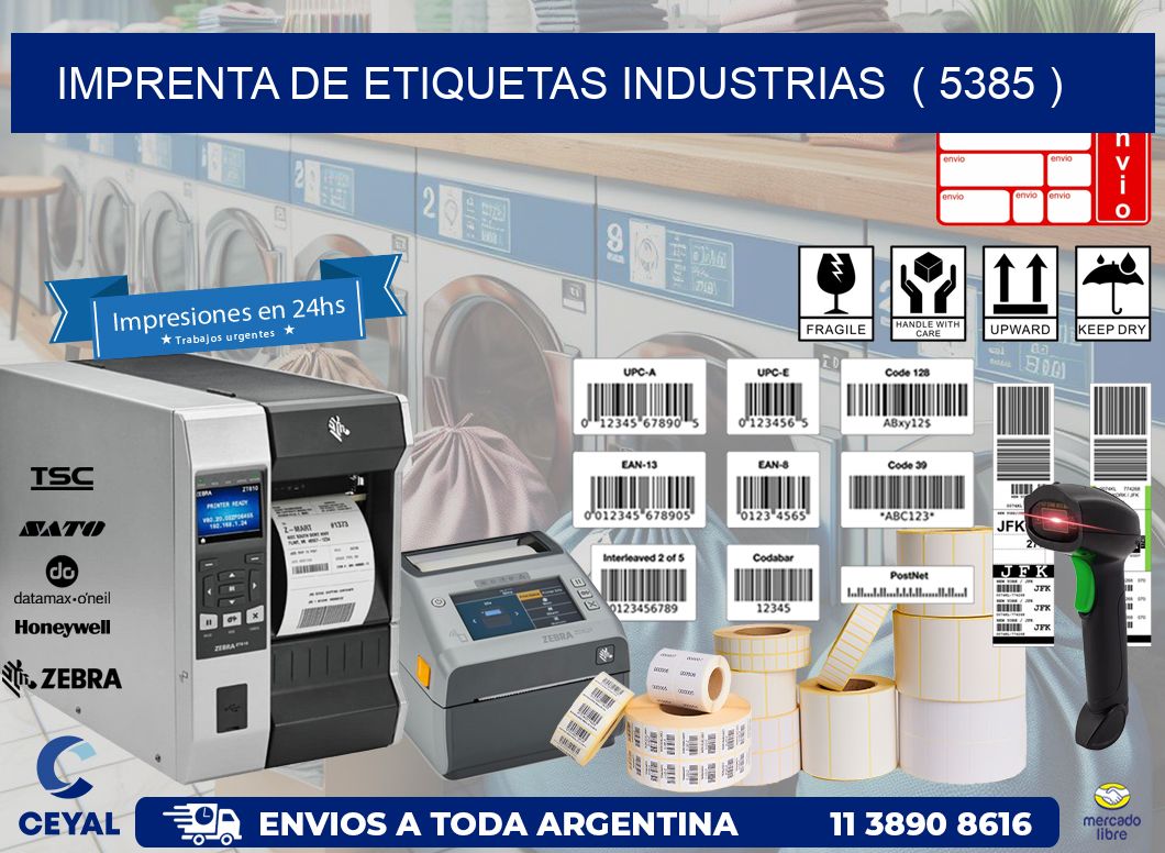 imprenta de etiquetas industrias  ( 5385 )