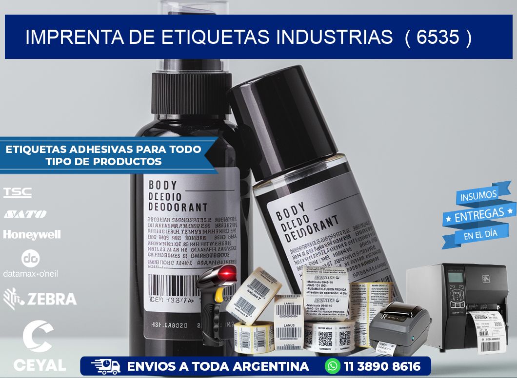 imprenta de etiquetas industrias  ( 6535 )