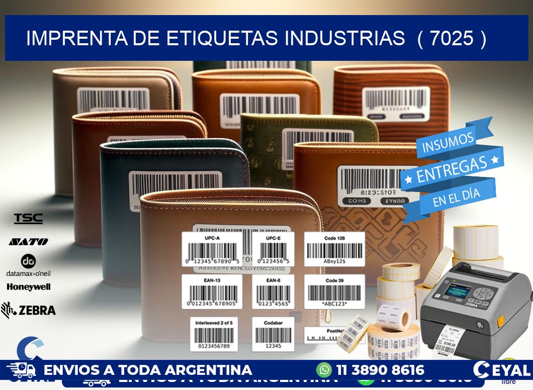 imprenta de etiquetas industrias  ( 7025 )