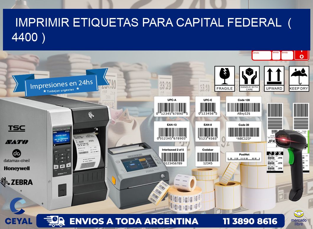 imprimir etiquetas para capital federal  ( 4400 )