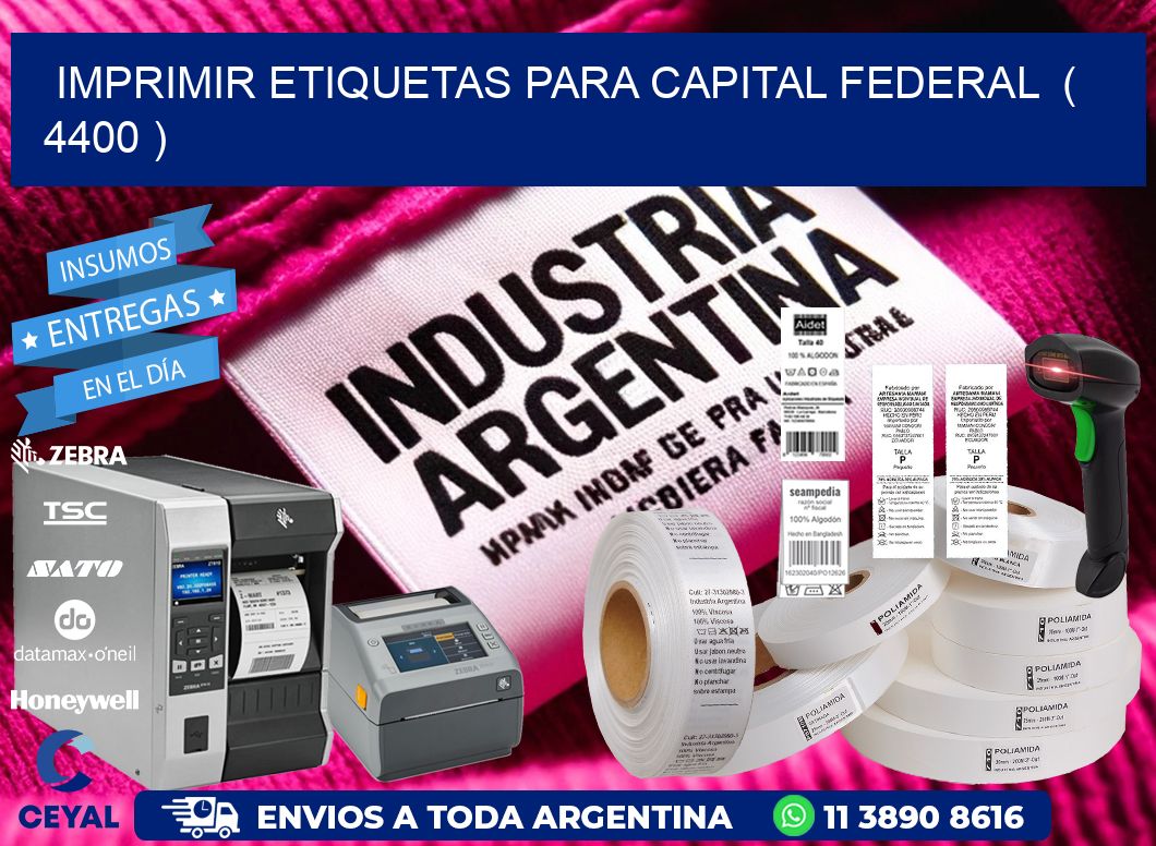 imprimir etiquetas para capital federal  ( 4400 )