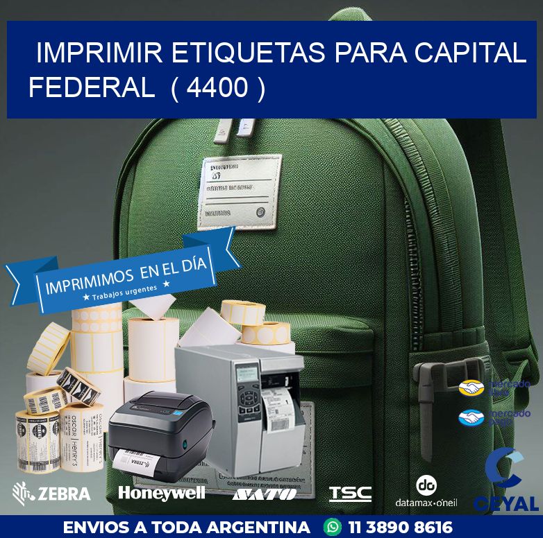 imprimir etiquetas para capital federal  ( 4400 )