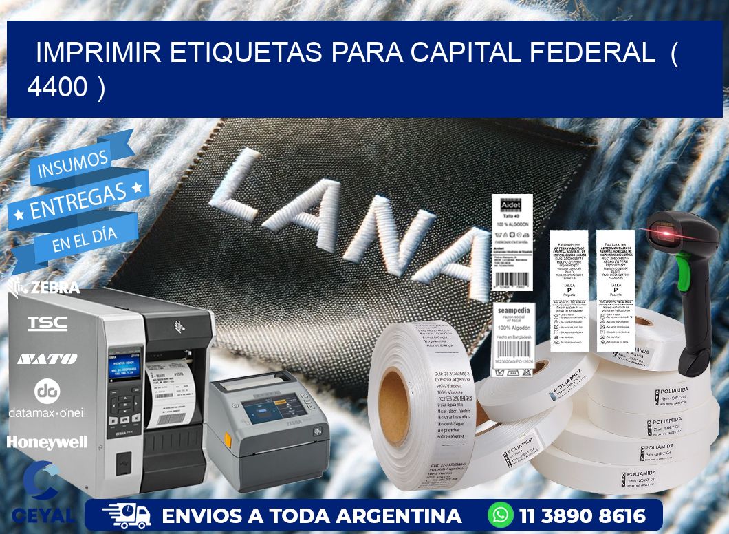 imprimir etiquetas para capital federal  ( 4400 )