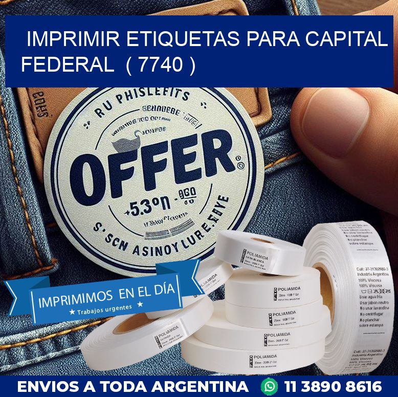 imprimir etiquetas para capital federal  ( 7740 )