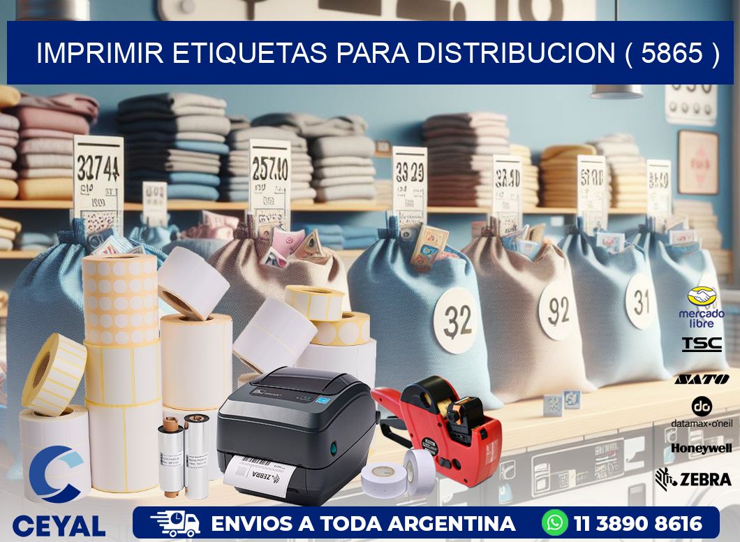 imprimir etiquetas para distribucion ( 5865 )