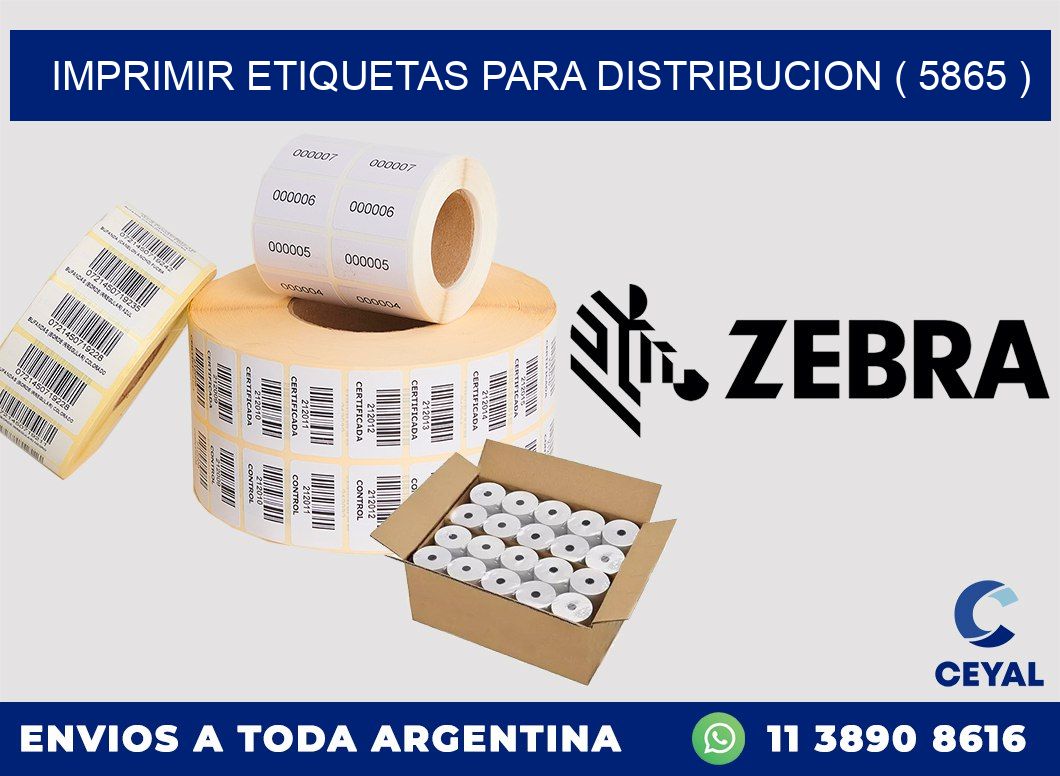 imprimir etiquetas para distribucion ( 5865 )