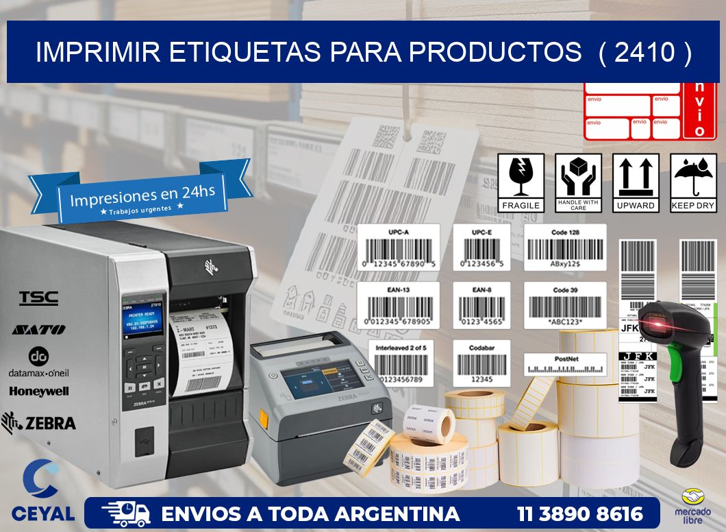 imprimir etiquetas para productos  ( 2410 )