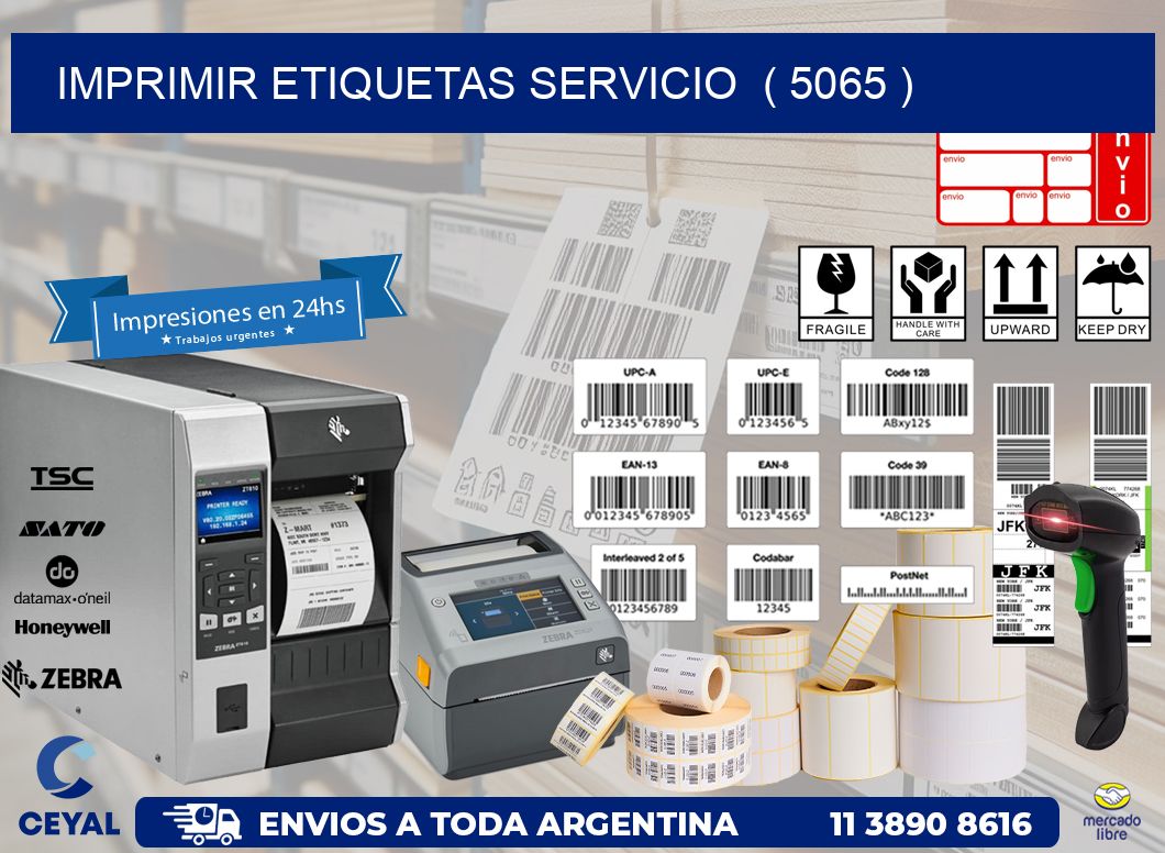 imprimir etiquetas servicio  ( 5065 )