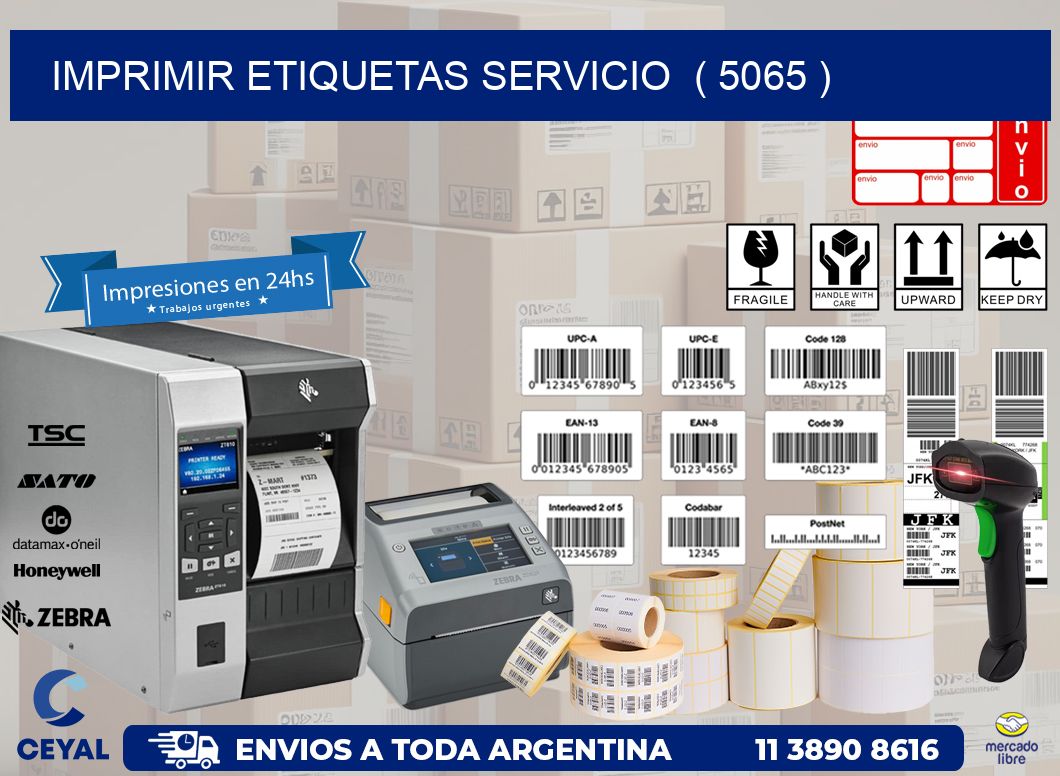 imprimir etiquetas servicio  ( 5065 )