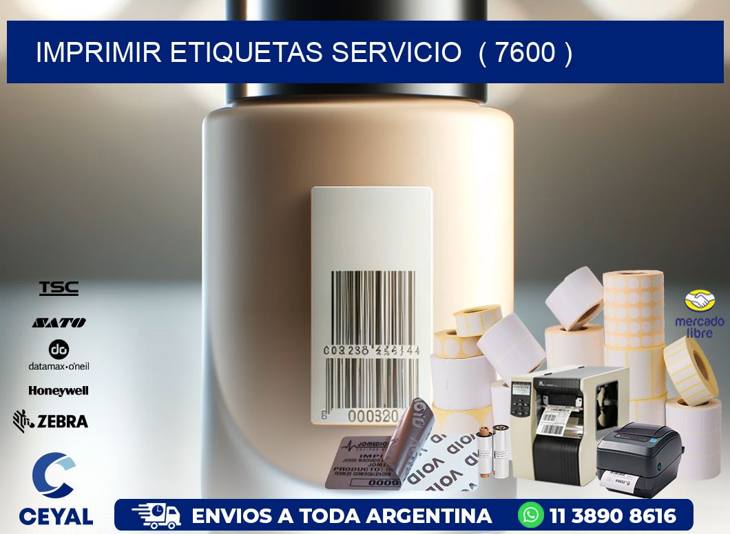 imprimir etiquetas servicio  ( 7600 )