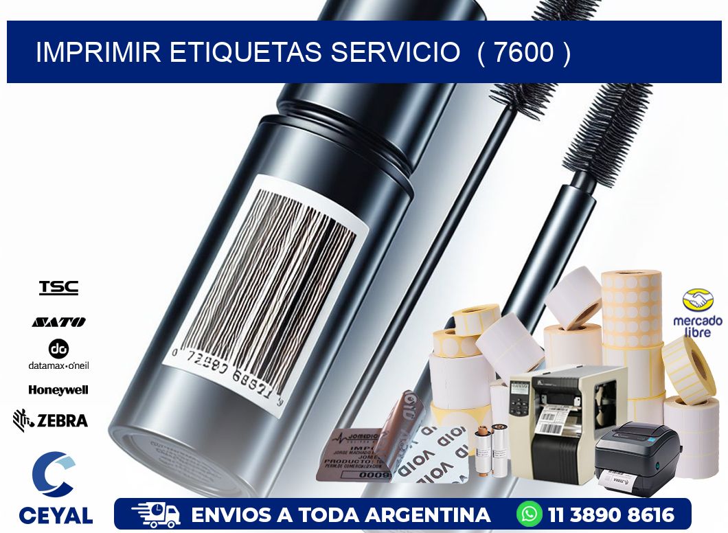 imprimir etiquetas servicio  ( 7600 )