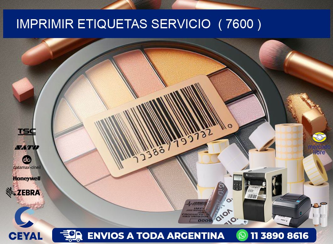 imprimir etiquetas servicio  ( 7600 )