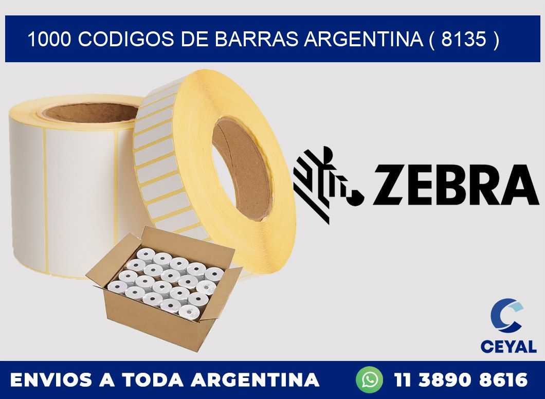 1000 codigos de barras argentina ( 8135 )