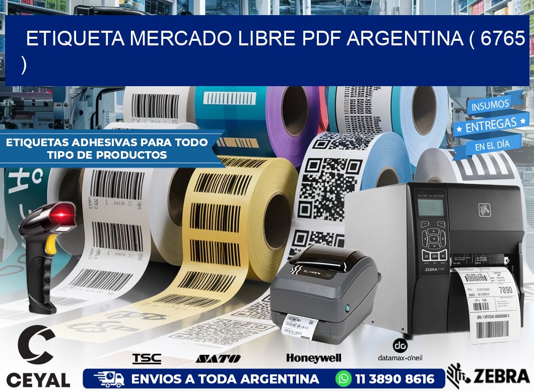 ETIQUETA MERCADO LIBRE PDF ARGENTINA ( 6765 )