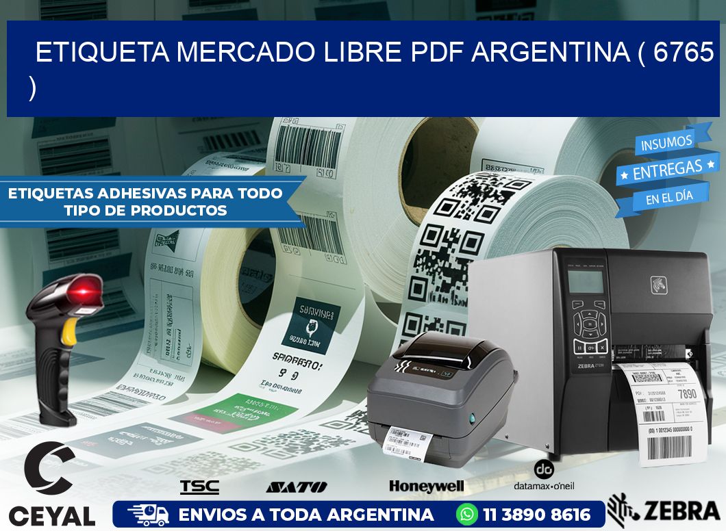 ETIQUETA MERCADO LIBRE PDF ARGENTINA ( 6765 )