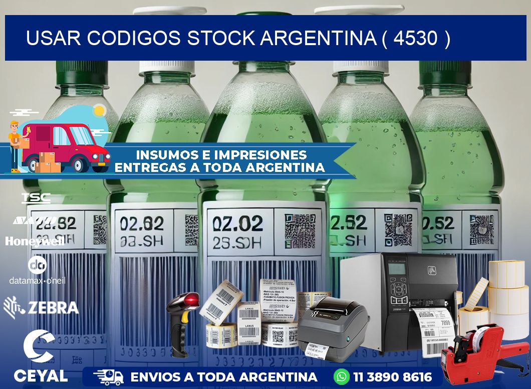 USAR CODIGOS STOCK ARGENTINA ( 4530 )